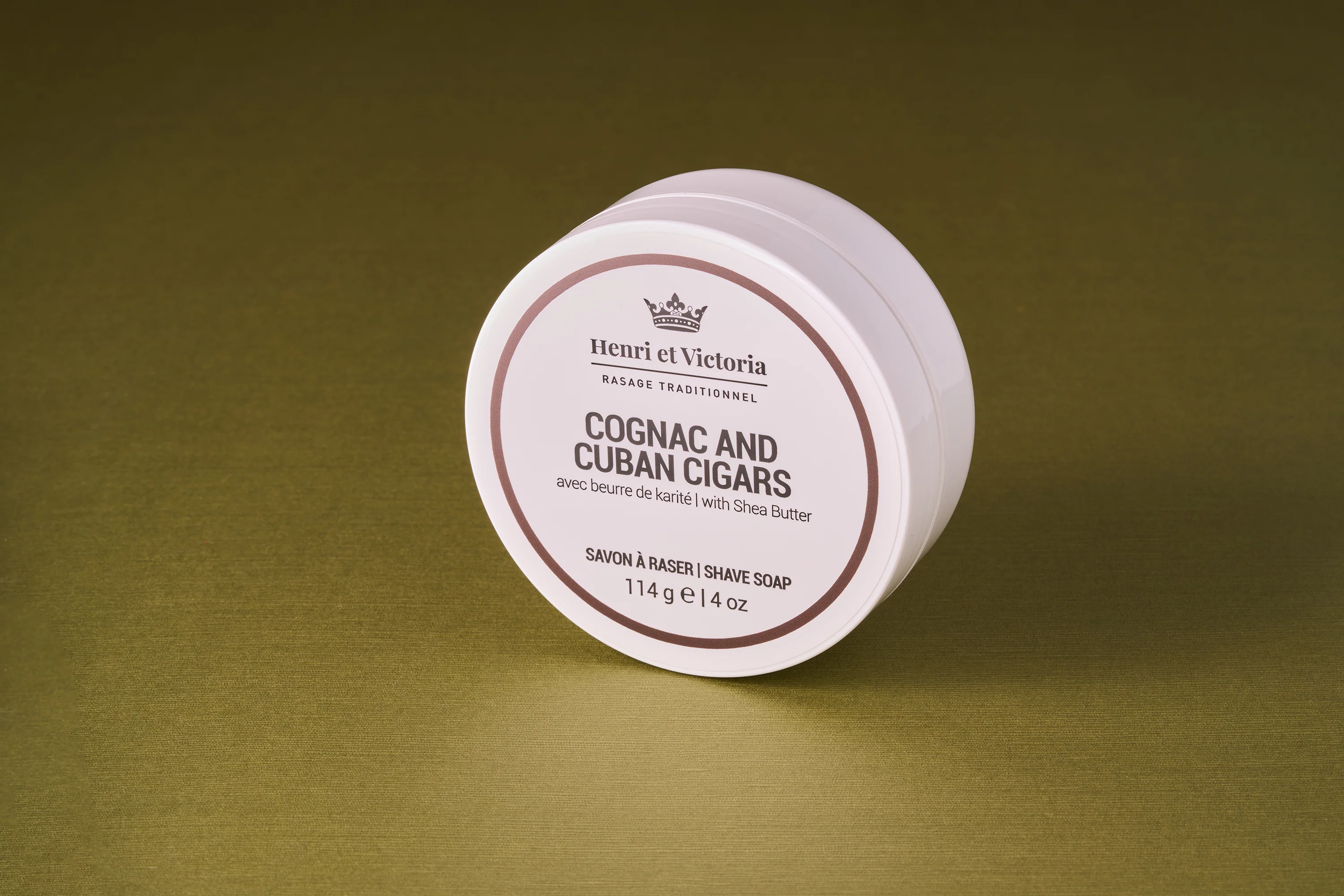 Henri et Victoria - Cognac and Cuban Cigars Vegan Shave Soap