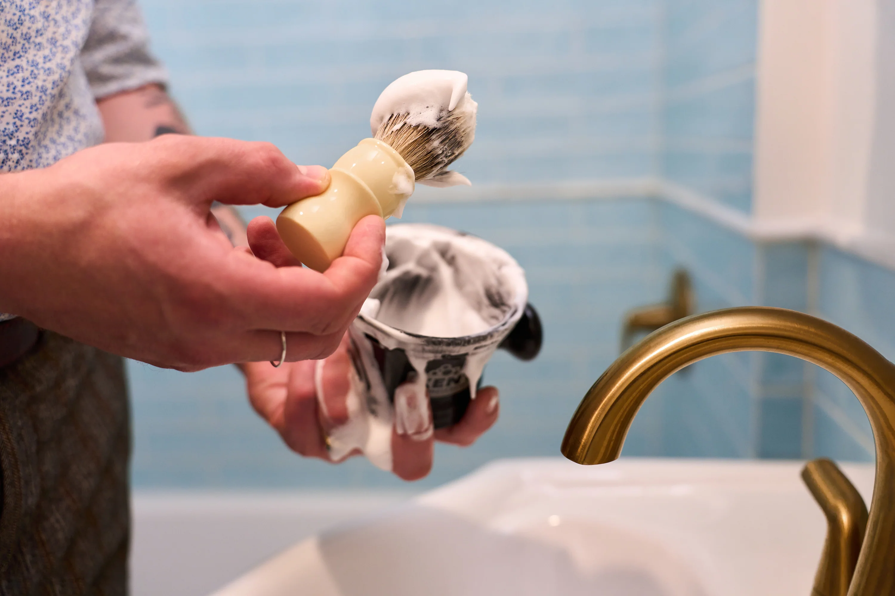 Kent of Inglewood Silvertip Badger Hair Shaving Brush - Image 4